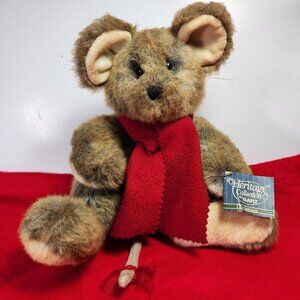 Ganz Heritage Collection Morton Mouse 11 Inch Retired With Tag Christmas Mouse